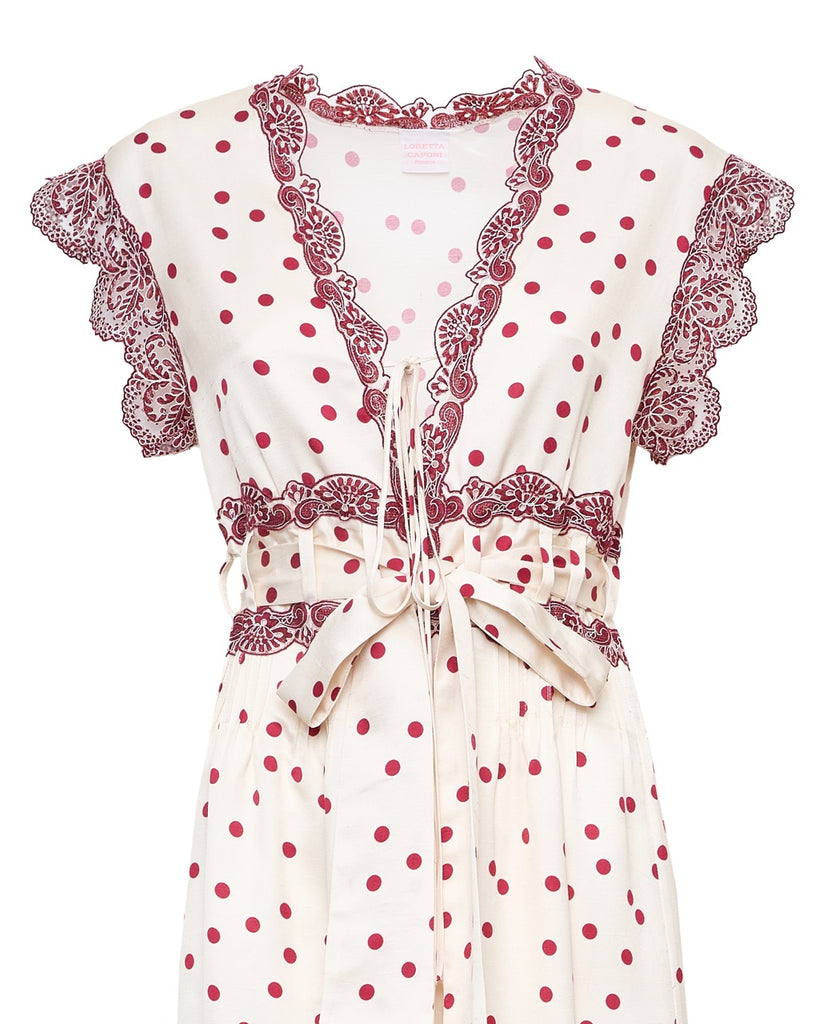 Croco Dress in Cherry Drops
