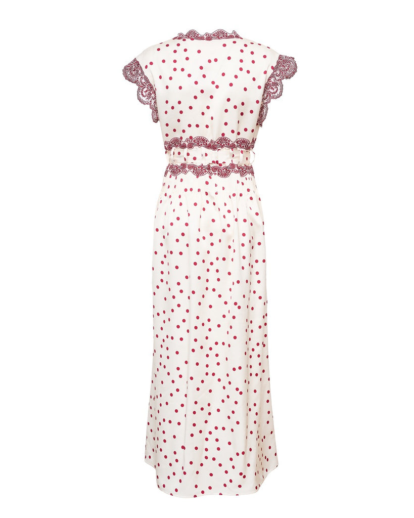 Croco Dress in Cherry Drops