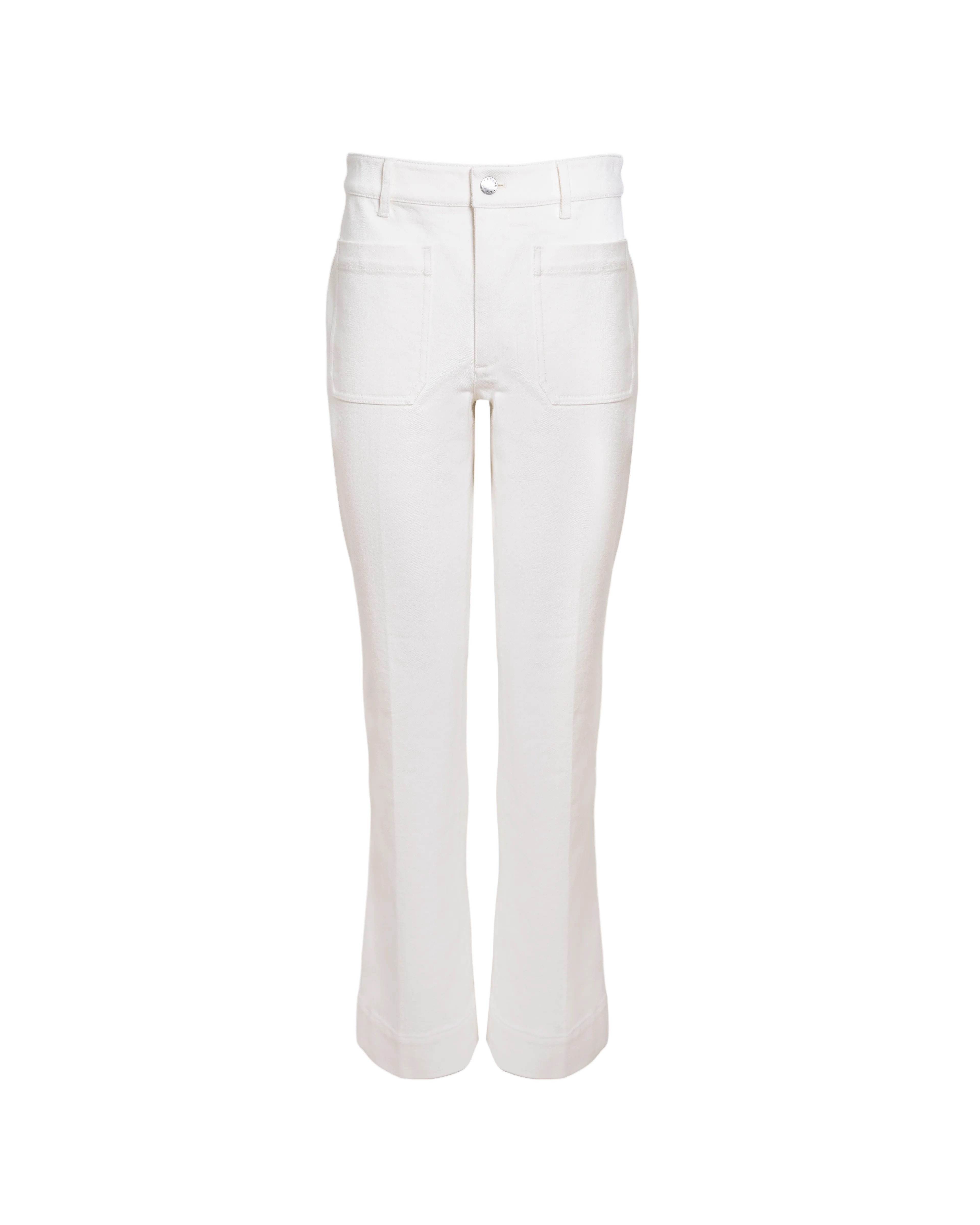Cropped Nicole Pant in Chalk