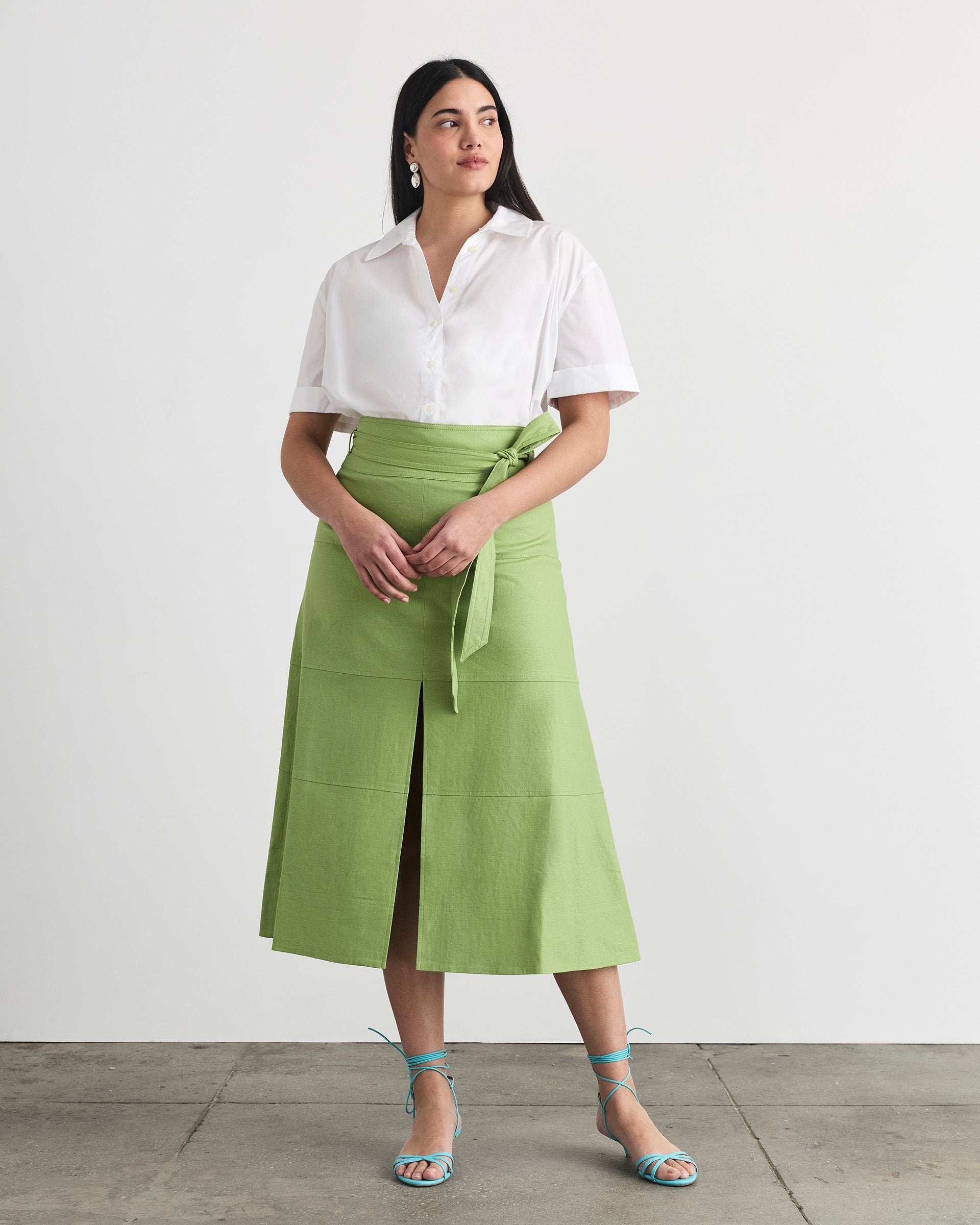 Cropped Oakley Top in Optic White