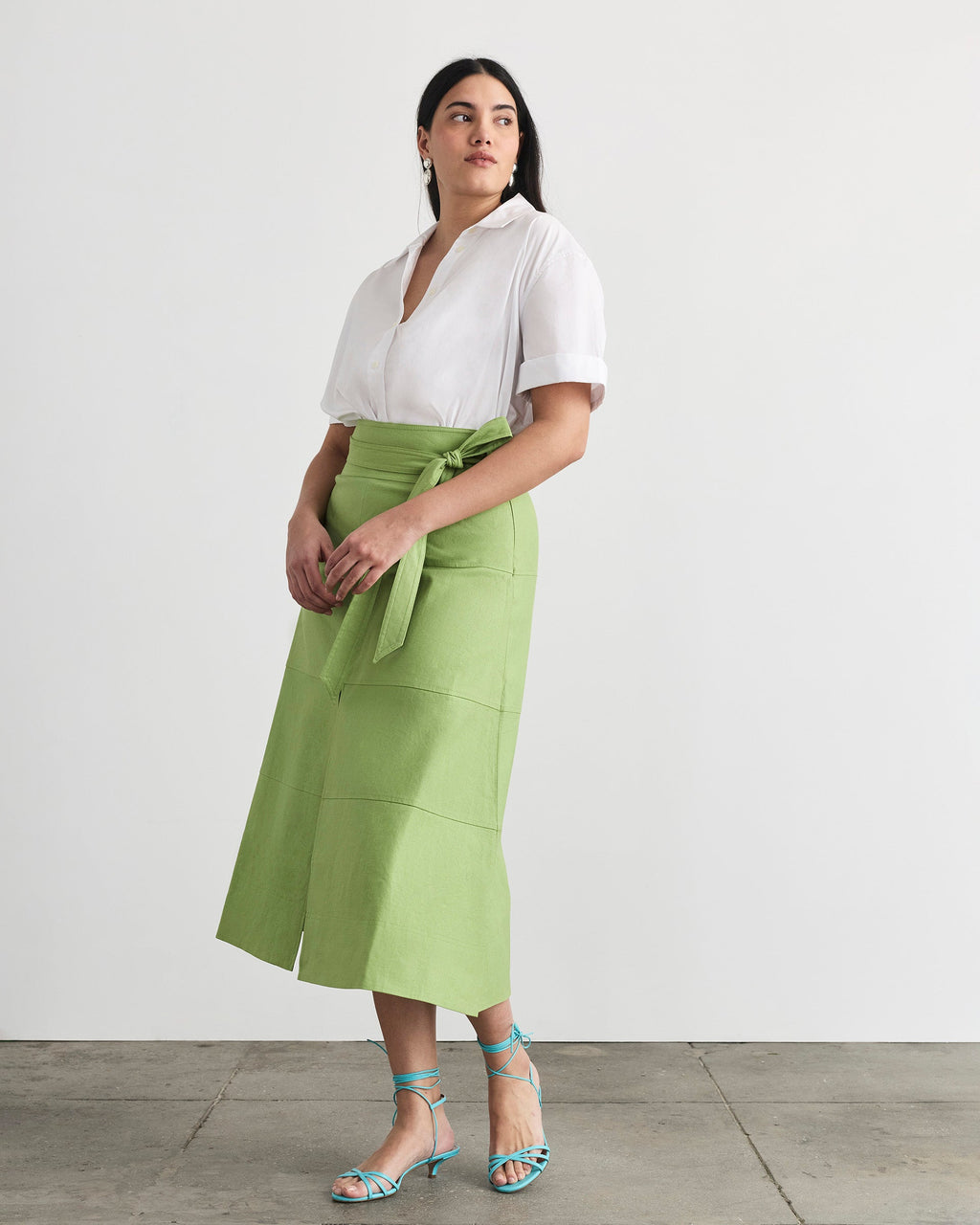 Cropped Oakley Top in Optic White