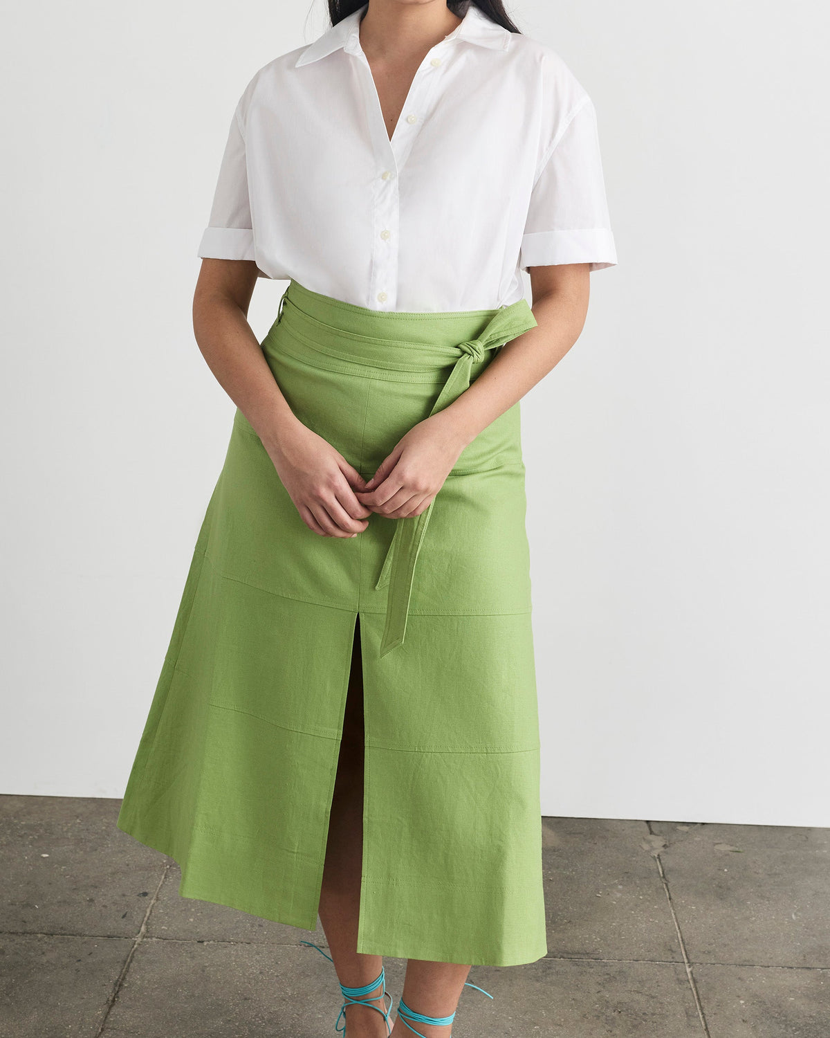 Cropped Oakley Top in Optic White