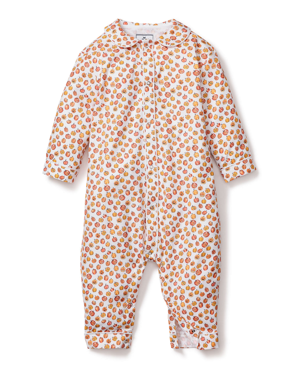 Baby’s Twill Cambridge Romper in Pumpkin Patch
