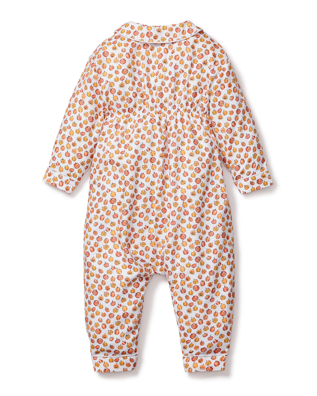 Baby’s Twill Cambridge Romper in Pumpkin Patch