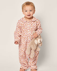 Baby's Twill Cambridge Romper in Pumpkin Patch