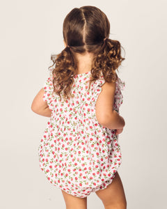 Baby’s Twill Ruffled Romper in Petite Petals