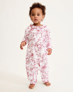 Baby’s Twill Madeline Romper in Red Timeless Toile