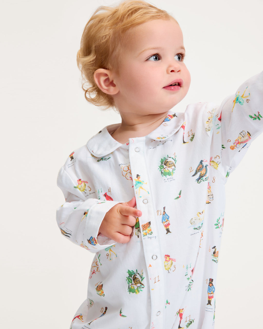 Baby’s Twill Cambridge Romper in 12 Days of Christmas