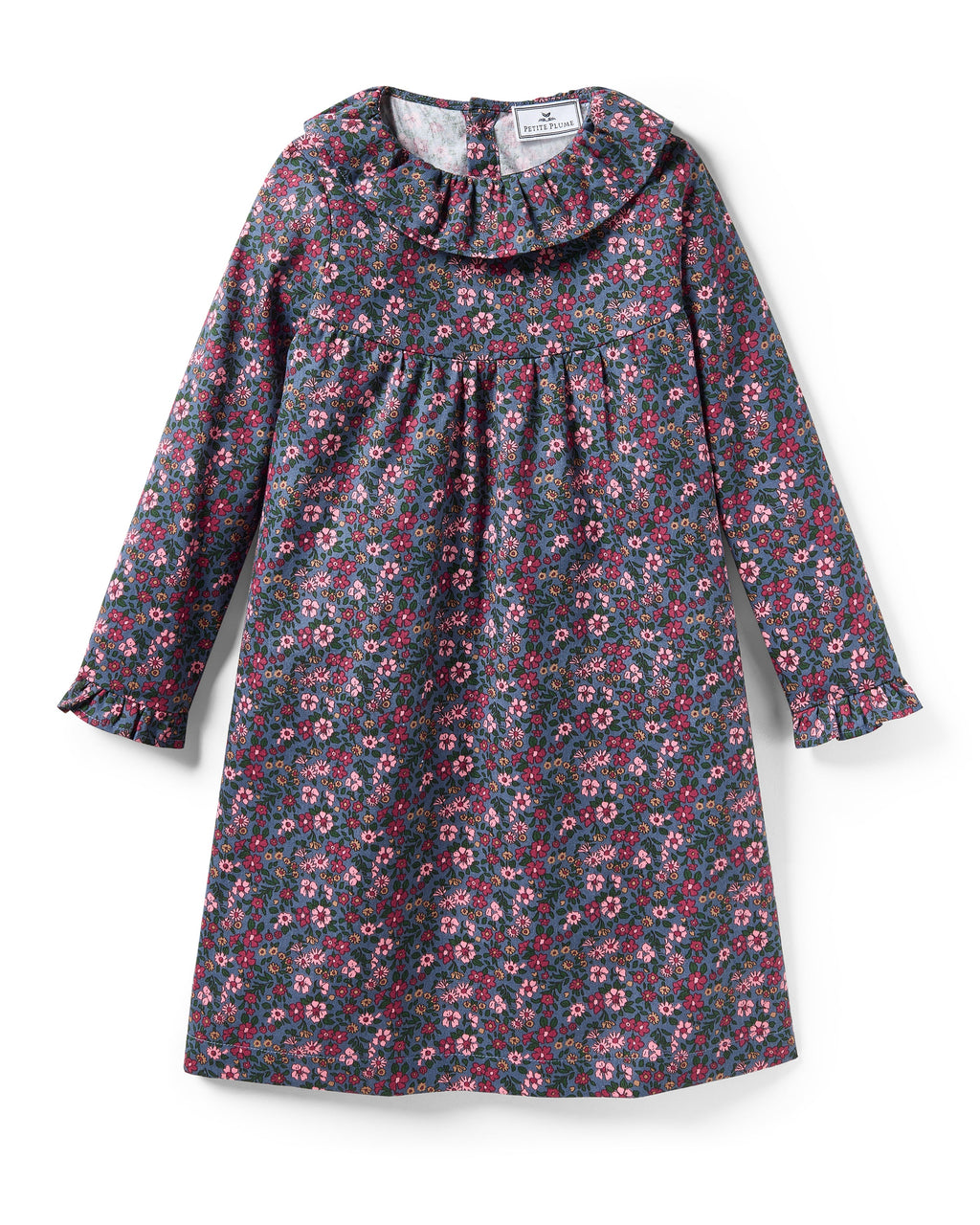 Girl’s Twill Scarlett Nightgown in Fleurs de Saison