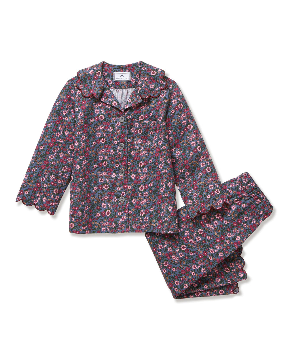 Kid’s Twill Colette Pajama Set in Fleurs de Saison