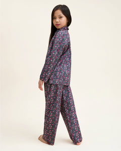 Kid's Twill Colette Pajama Set in Fleurs de Saison