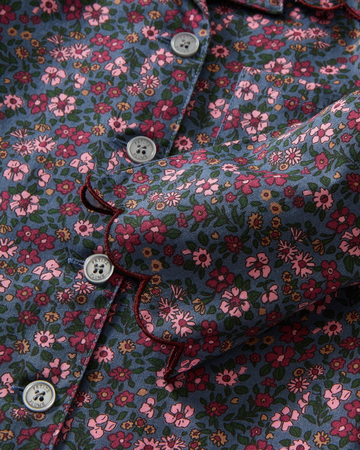 Kid's Twill Colette Pajama Set in Fleurs de Saison