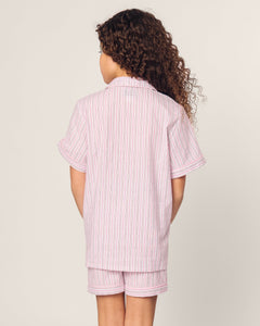 Kid’s Twill Short Set in Blush Boulevard