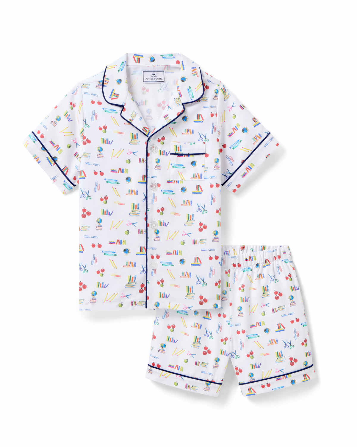 Kid's Twill Short Set in Literary Lessons