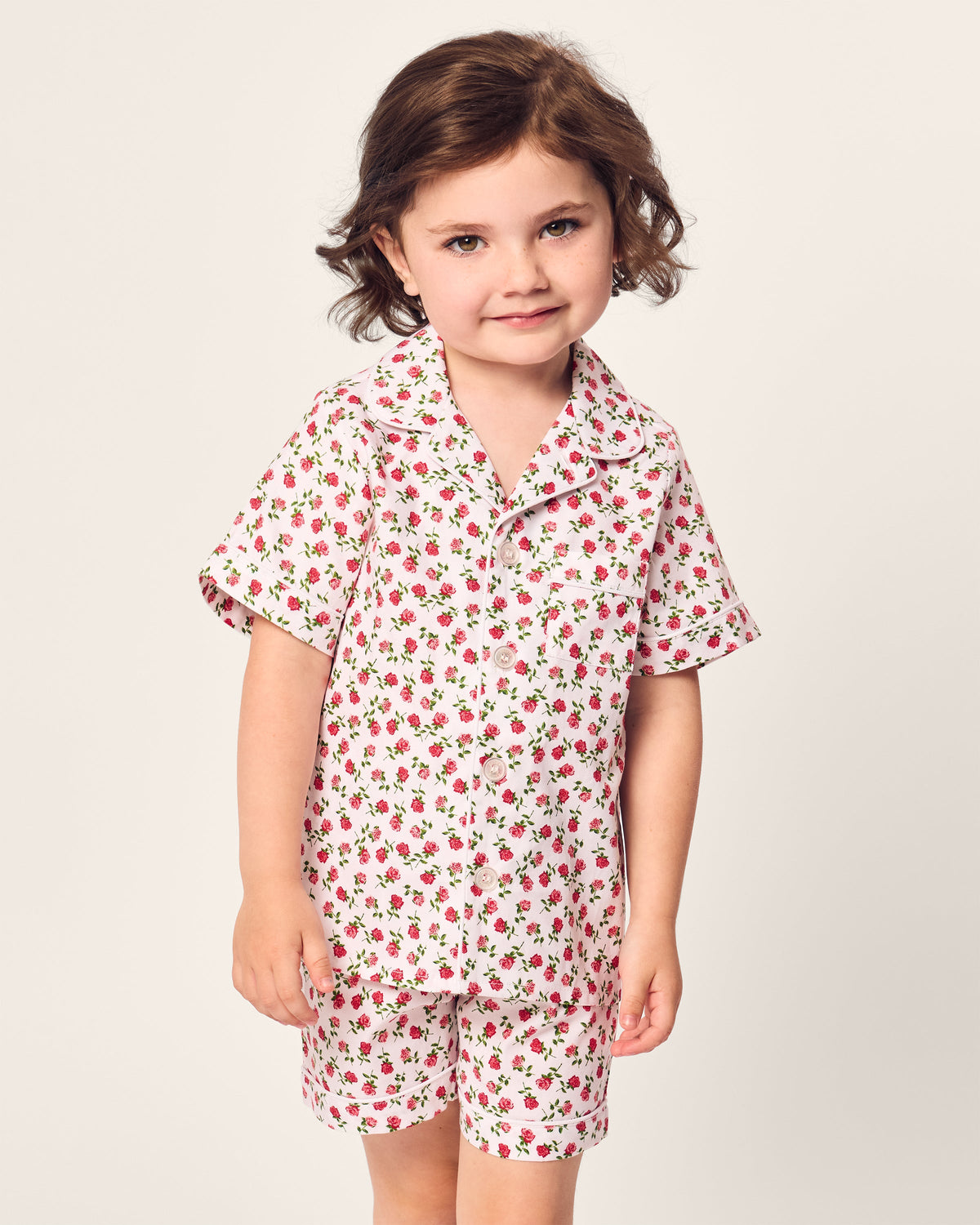 Kid’s Twill Short Set in Petite Petals