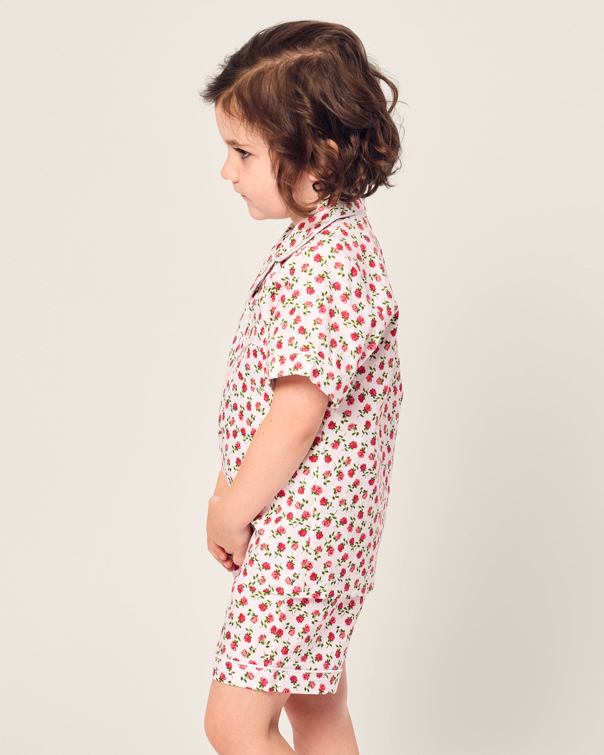 Kid’s Twill Short Set in Petite Petals