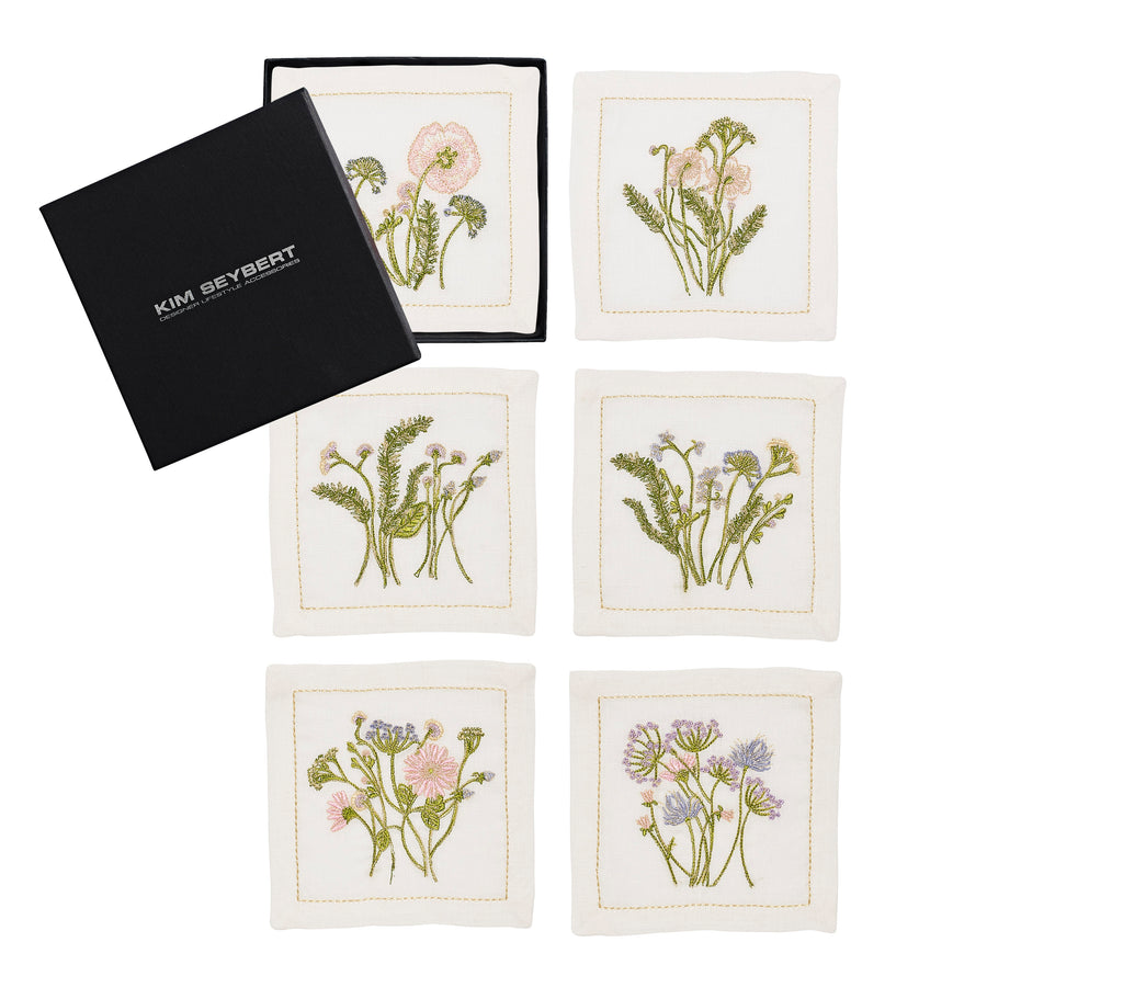 Meadow Cocktail Napkins in Multi, Set of 6