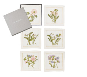Meadow Cocktail Napkins in Multi, Set of 6