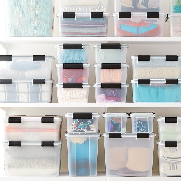 74 qt. Weathertight Tote Clear