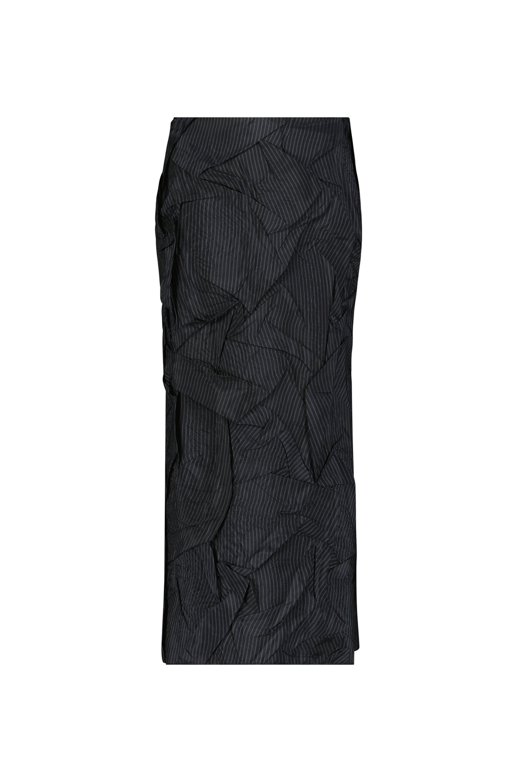 Crushed Pinstripe Tubino in Navy