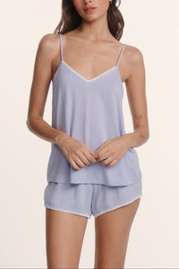 Frida Cami Short PJ Set in Lavender Dusk/Ivory