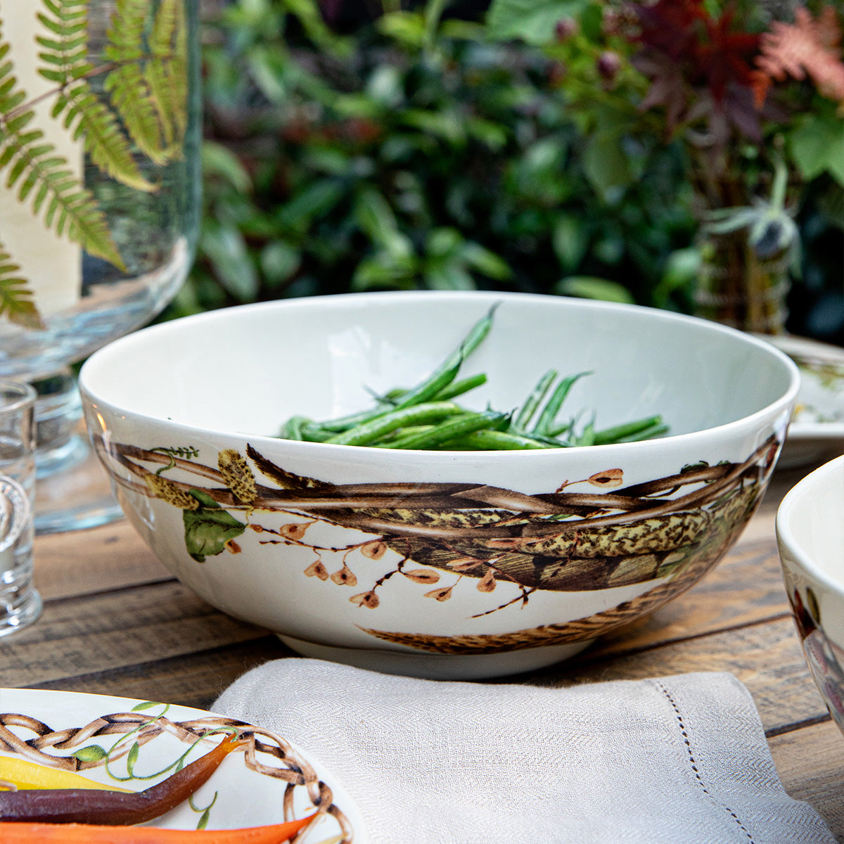Forest Walk 10" Serving Bowl in Café Au Lait