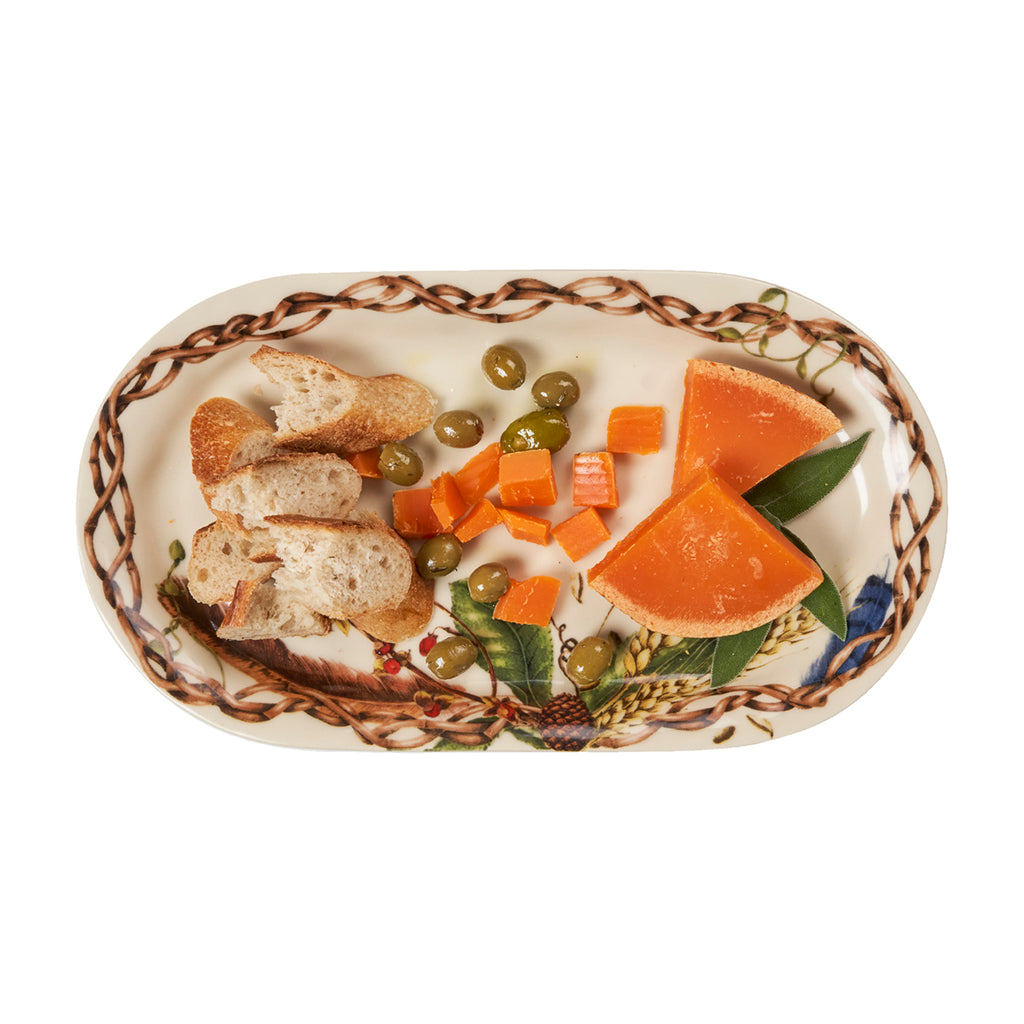 Forest Walk 13.5" Hostess Tray in Café Au Lait