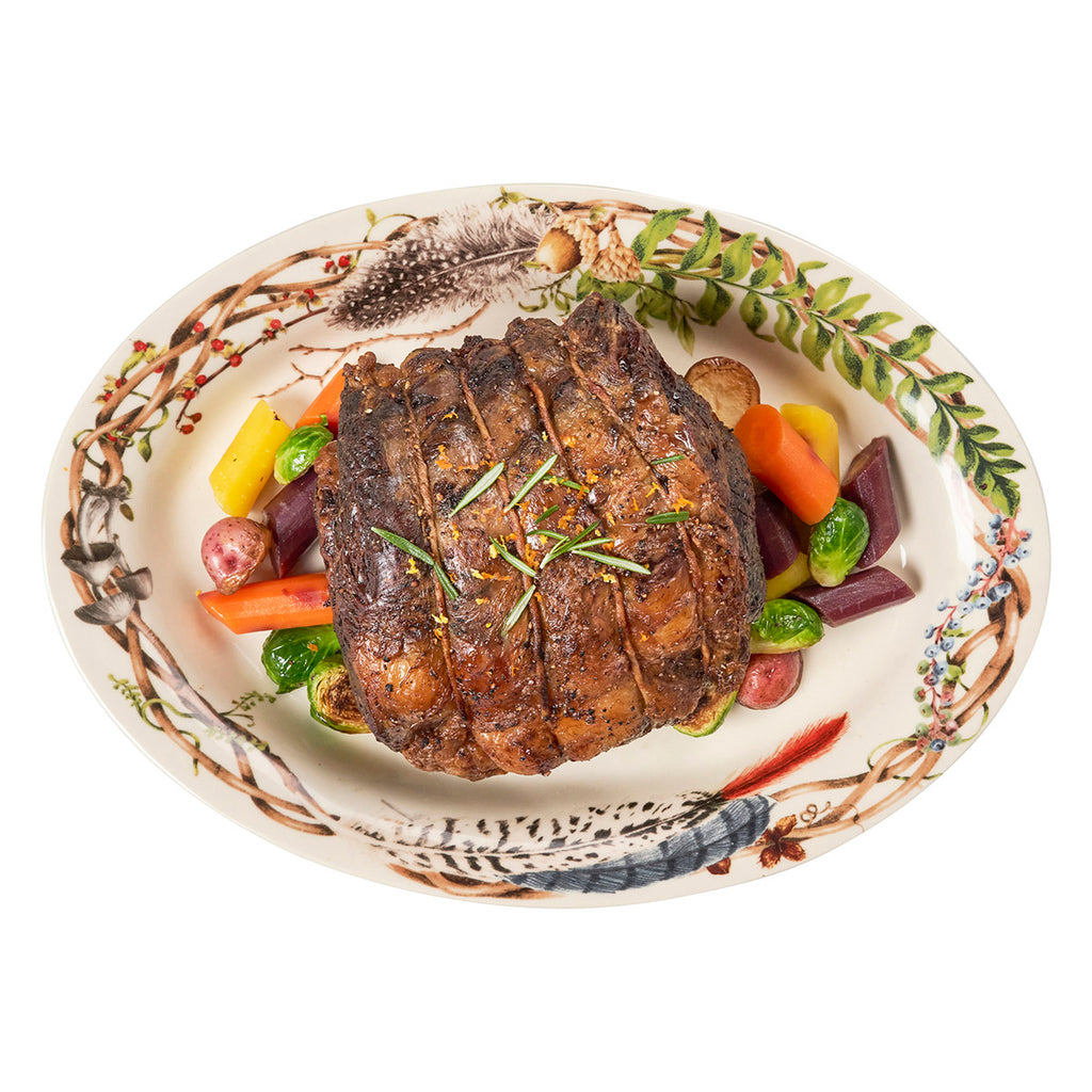 Forest Walk 17" Platter in Café Au Lait