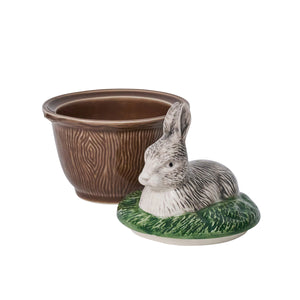 Forest Walk Rabbit Bowl with Lid in Multi