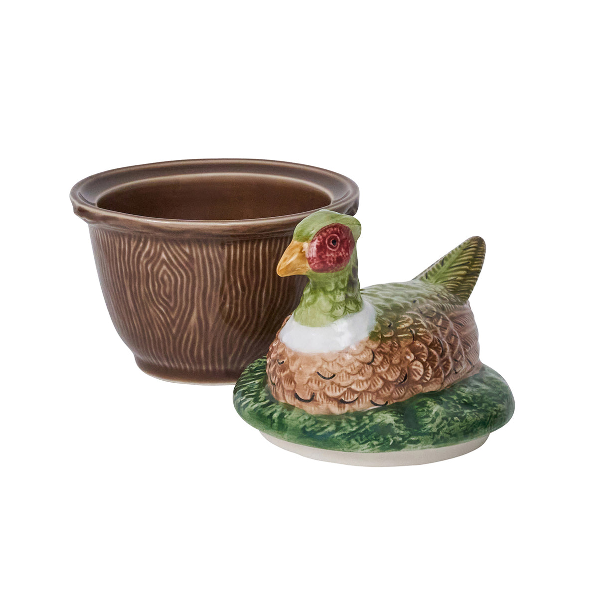 Forest Walk Pheasant Bowl with Lid in Multi