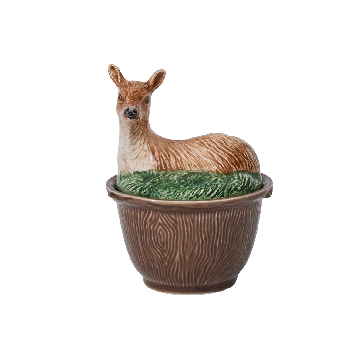 Forest Walk Deer Bowl with Lid in Multi
