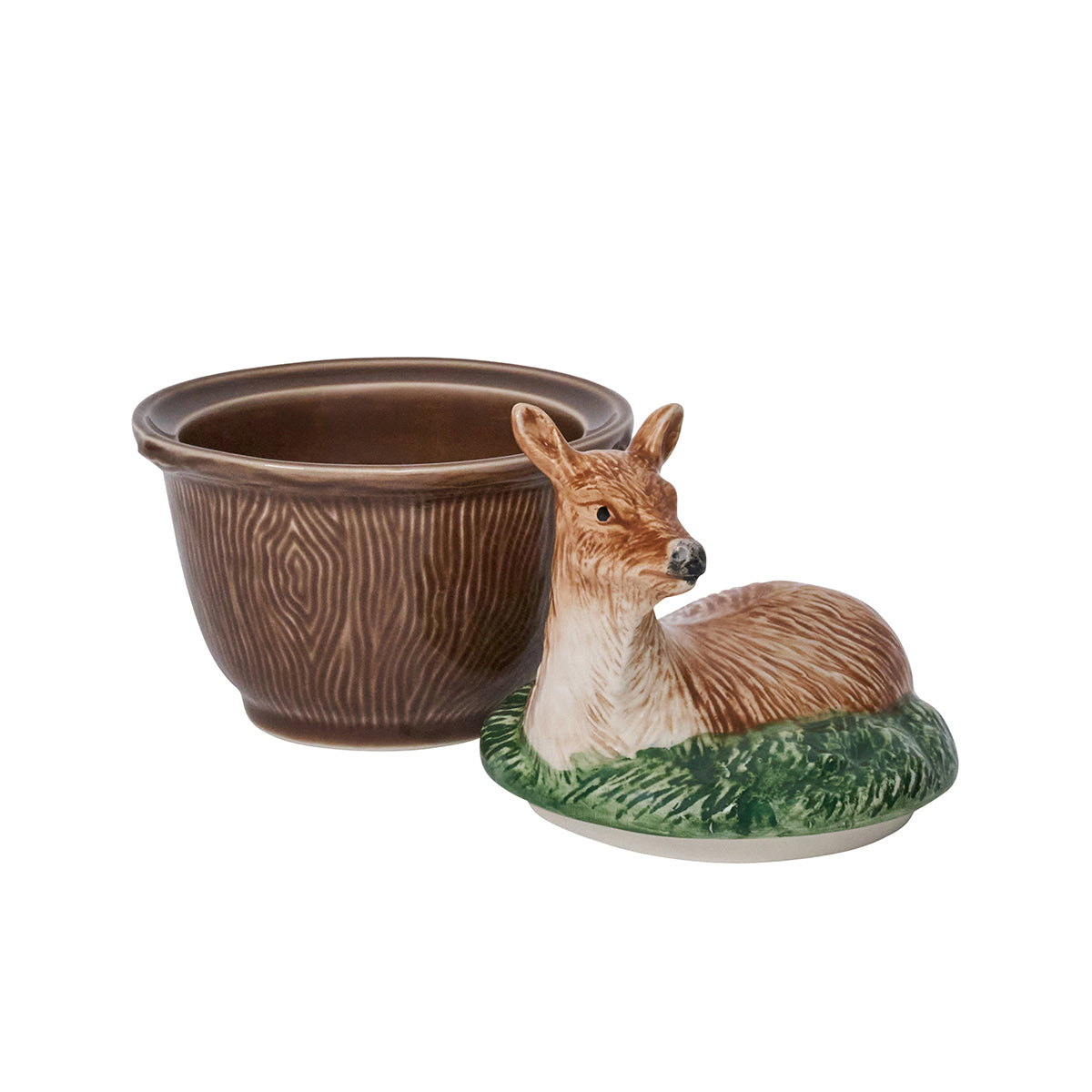 Forest Walk Deer Bowl with Lid in Multi