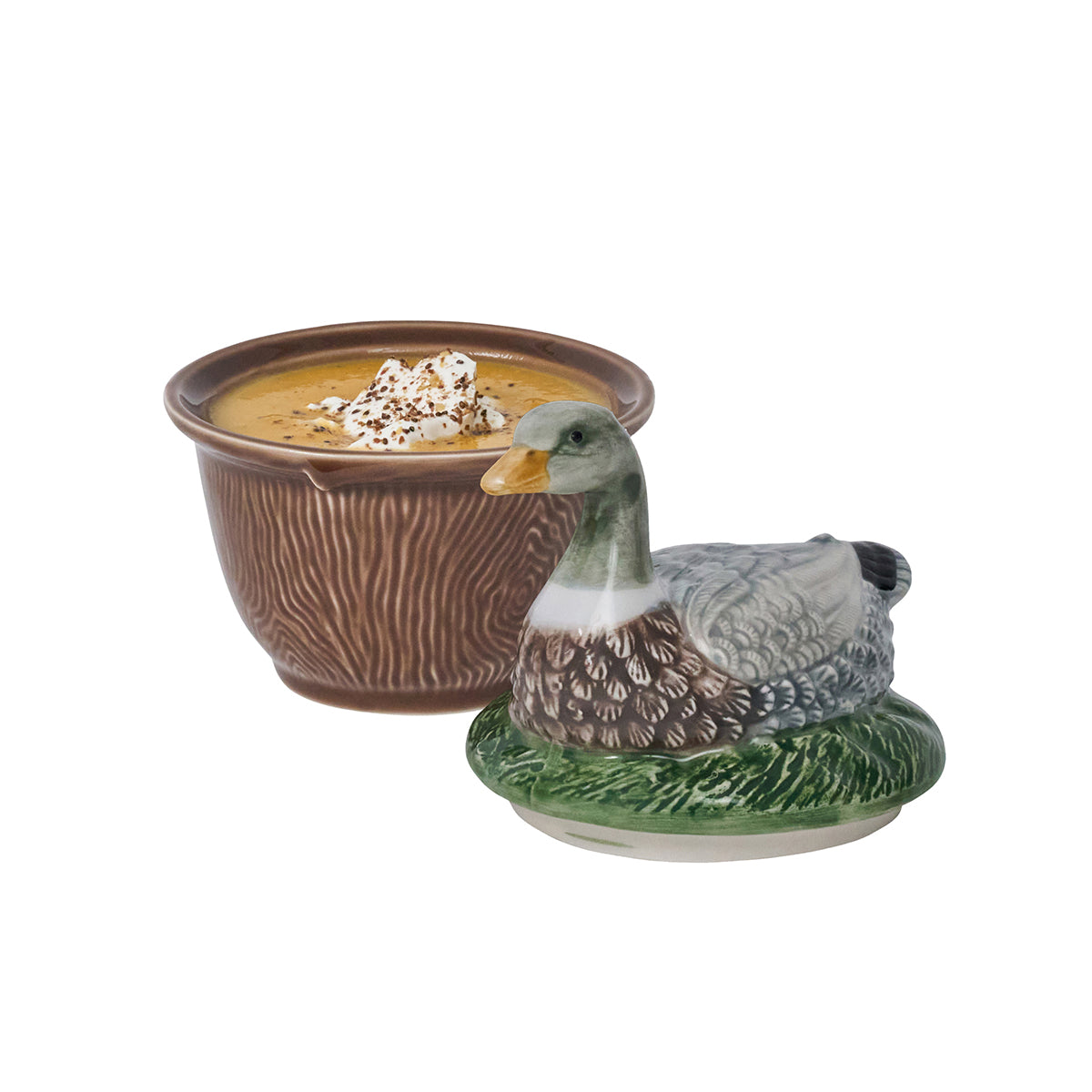 Forest Walk Duck Bowl with Lid in Multi