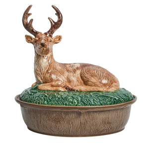 Forest Walk Stag Baker with Lid in Multi