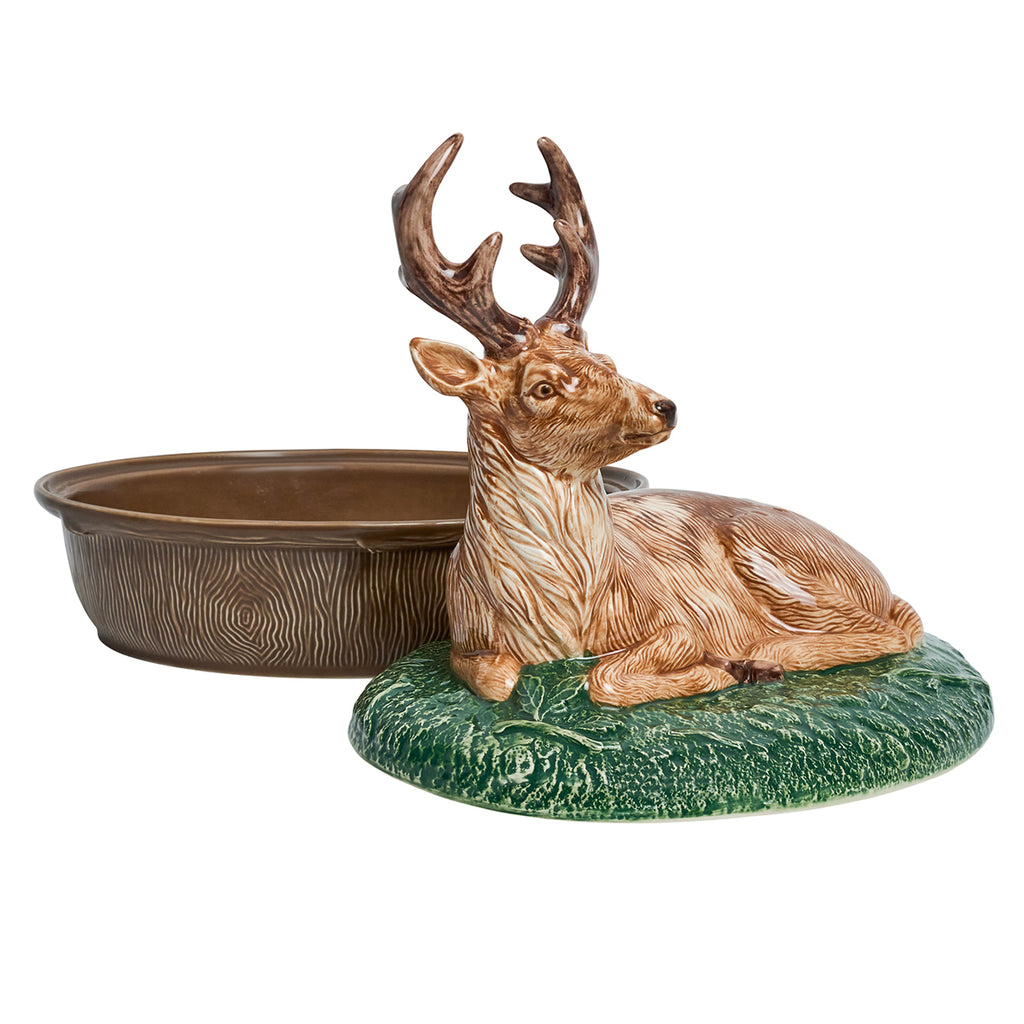 Forest Walk Stag Baker with Lid in Multi