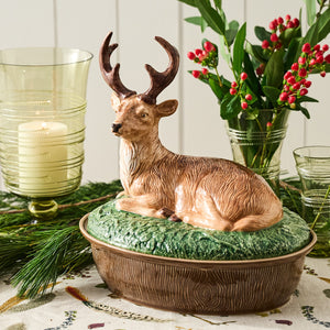 Forest Walk Stag Baker with Lid in Multi
