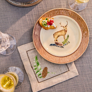 Forest Walk Stag Cocktail/Side Plate