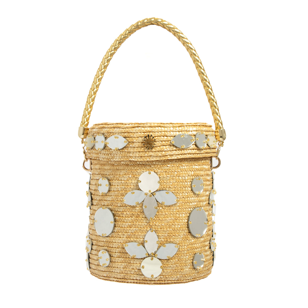 Shisha Cylinder Bag in Natural