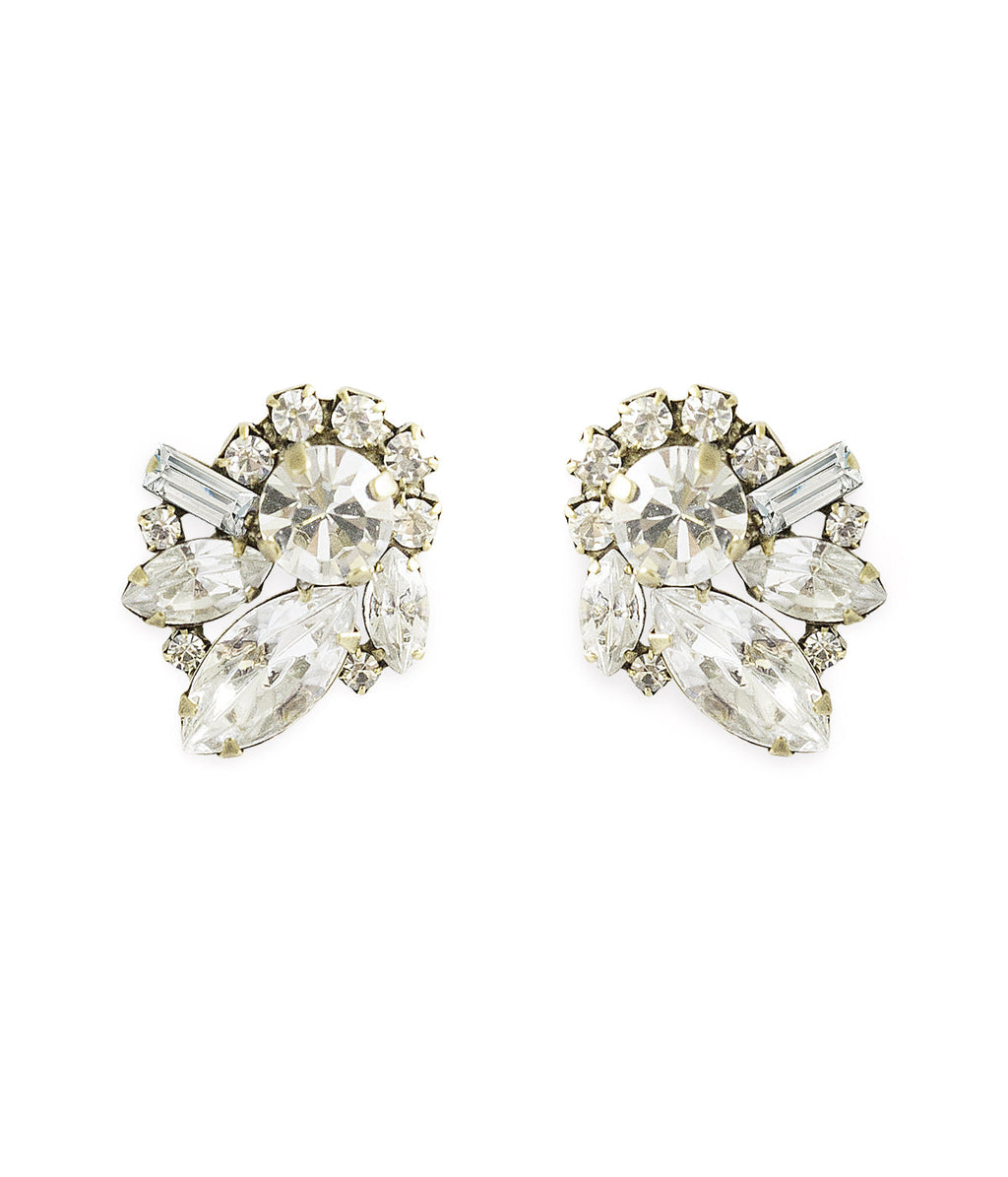 Cynthia Earrings in Crystal