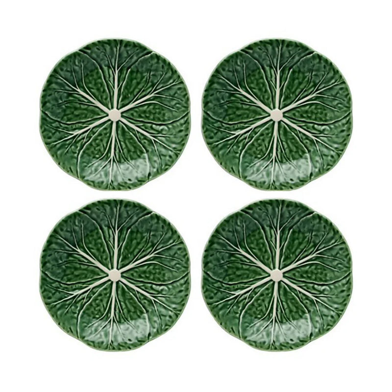 Cabbage Dessert Plate Green, Set of 4