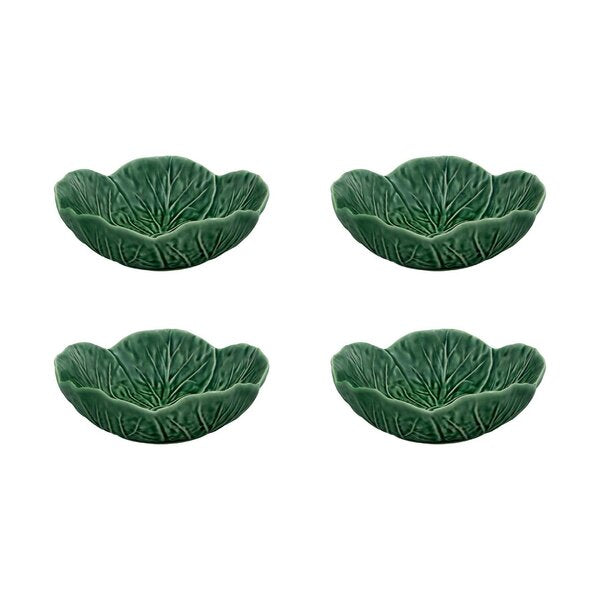 Cabbage Earthenware Dessert Bowl Set (Set of 4)