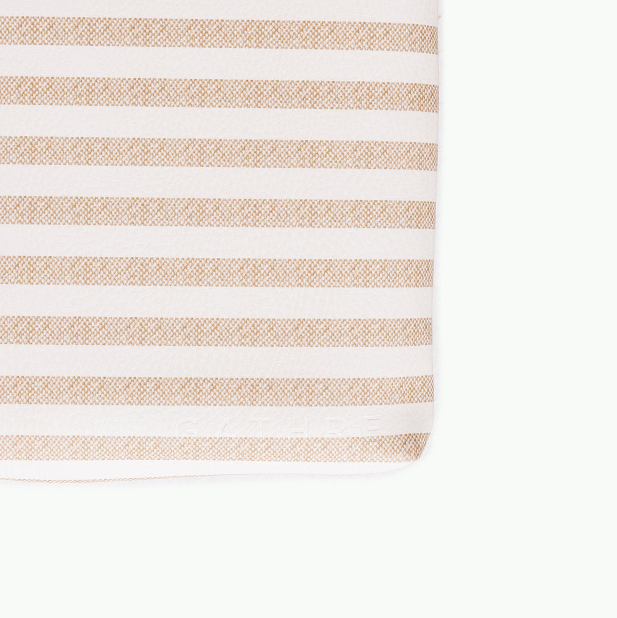 Cafe Stripe@gathre deboss on the cafe stripe padded micro+