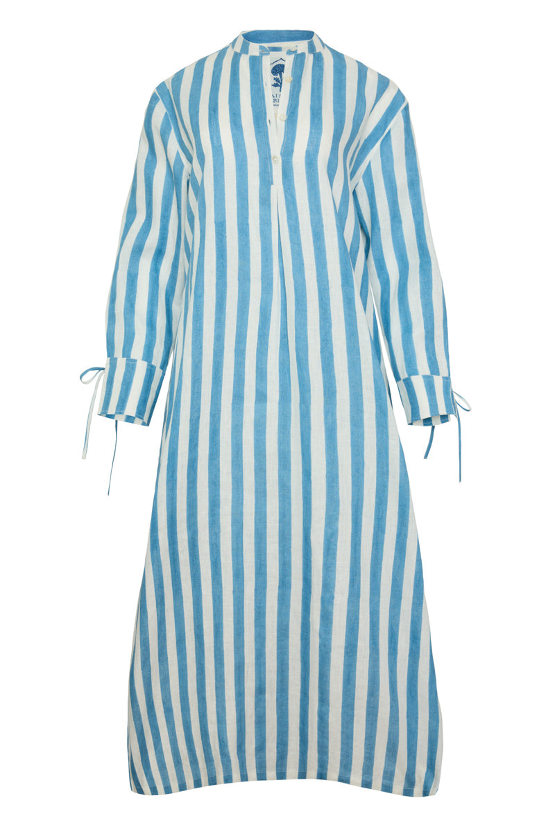 Cairo Caftan in Blue Stripe