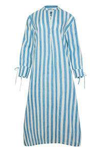 Cairo Caftan in Blue Stripe