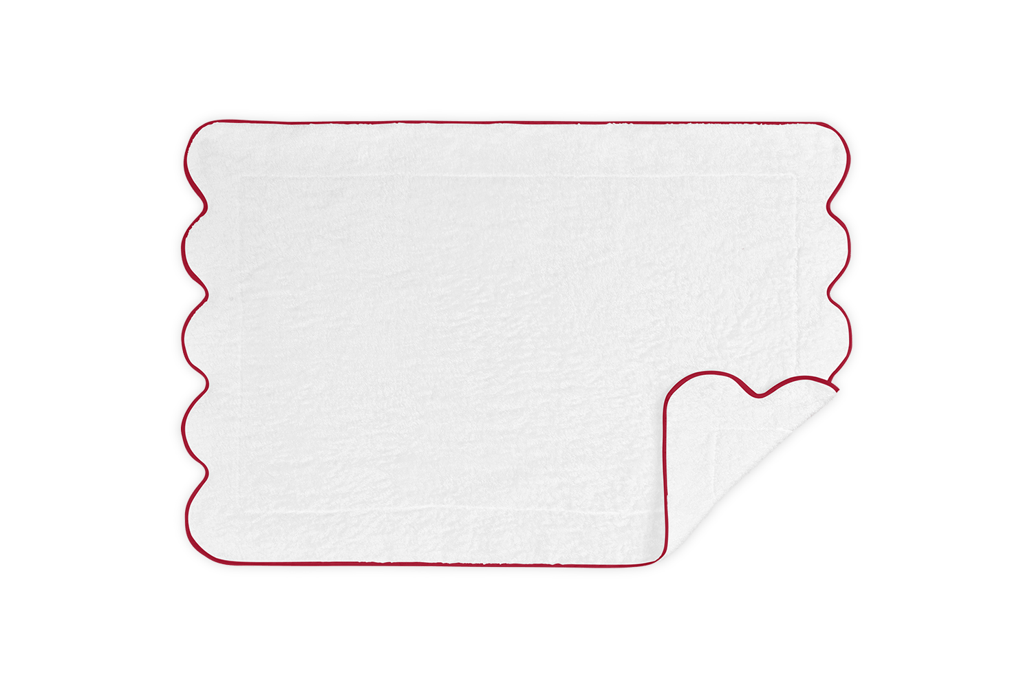 Cairo Scallop Tub Mat - White