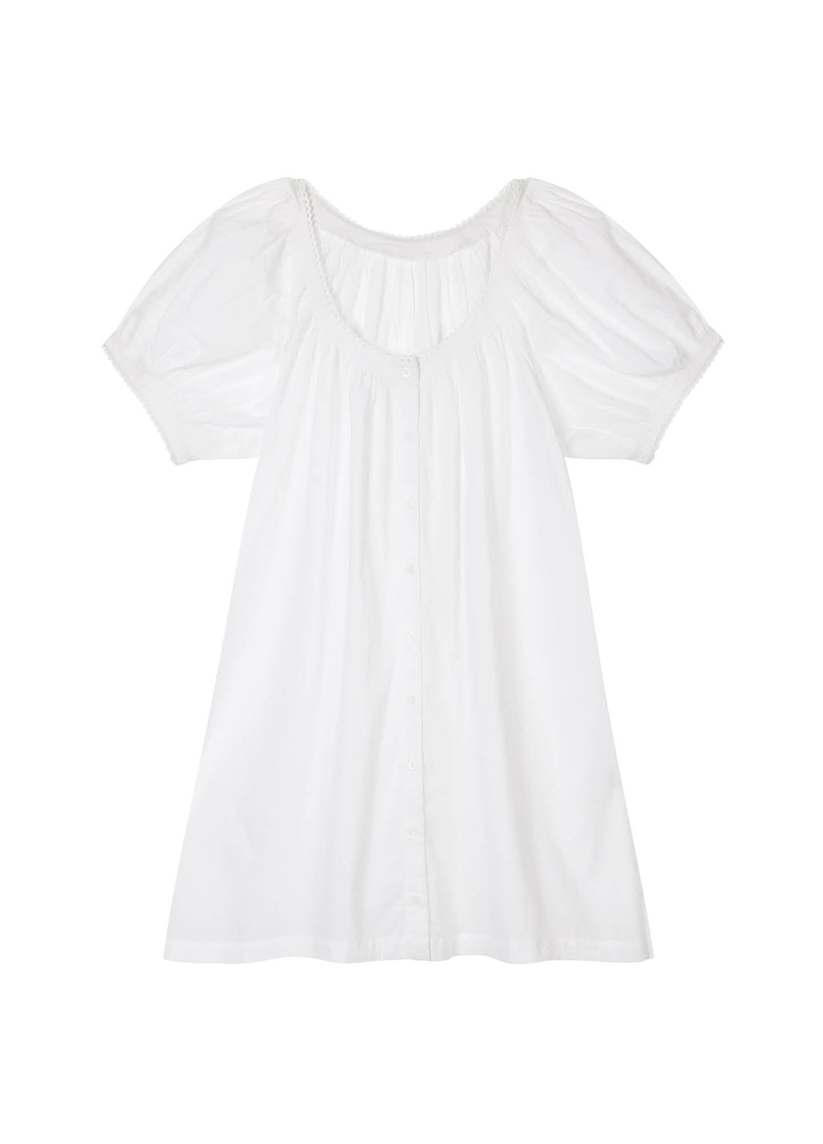 Caitlyn White Cotton Nightdress