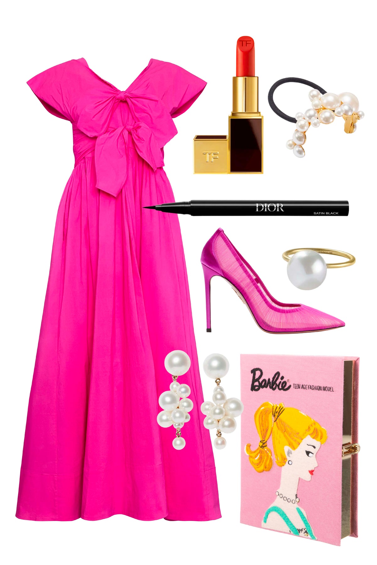 Calista Dress in Fuchsia