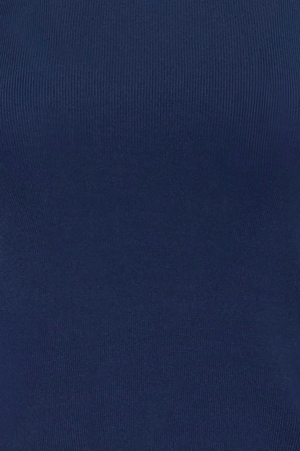Close up of the Callie Sweater in Midnight Blue.