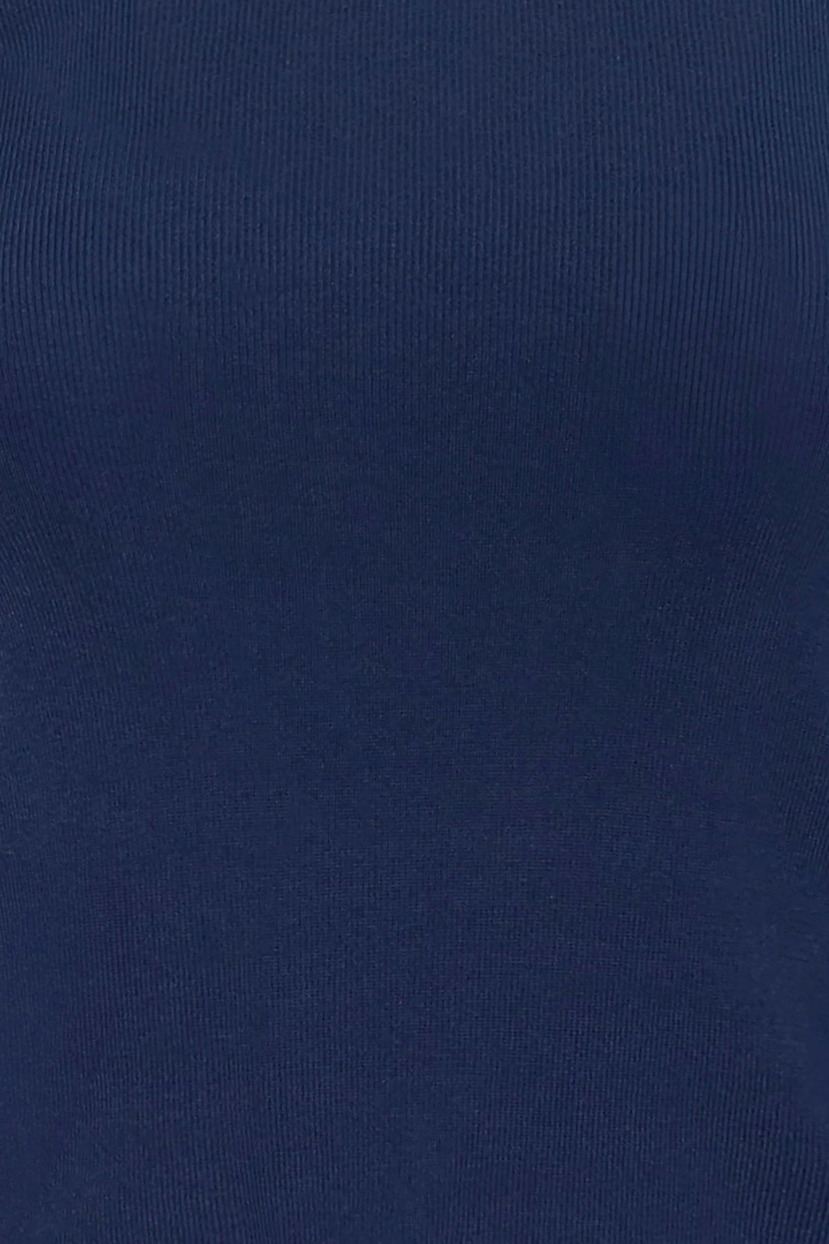 Close up of the Callie Sweater in Midnight Blue.