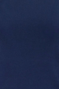 Close up of the Callie Sweater in Midnight Blue.